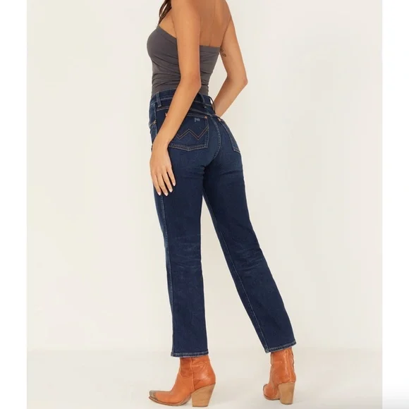 Wrangler Wild West 603 High Rise Straight Jeans 24 X 28 - Picture 15 of 16